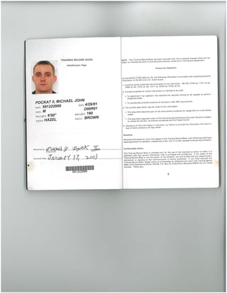 TRAINING RECORD BOOK