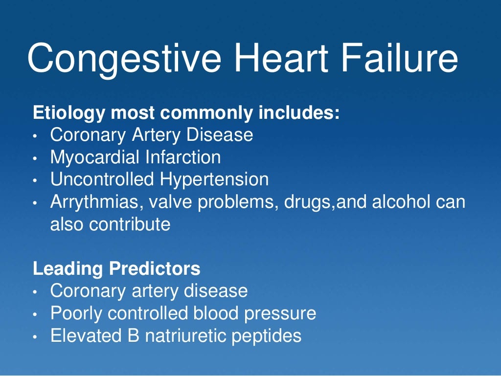 Congestive heart failure presentation Congestive heart failure presentation picture