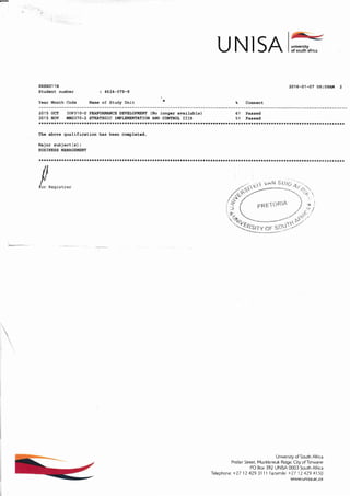 University of South Africa