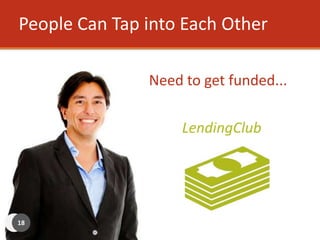 LendingClub enables crowd to be a bank
19
 