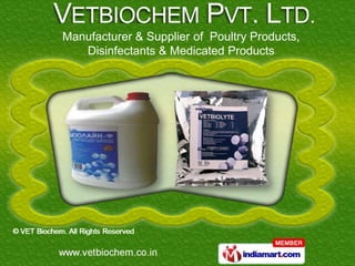 Manufacturer & Supplier of Poultry Products,
   Disinfectants & Medicated Products
 