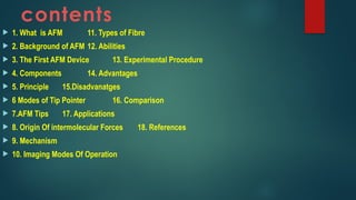 Comprehensive Overview of Atomic Force Microscopy: Principles ...