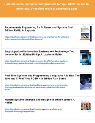 Real Time Systems Design and Analysis 3rd Edition Phillip A. Laplante | PDF