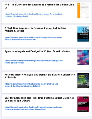 Real Time Systems Design and Analysis 3rd Edition Phillip A. Laplante | PDF