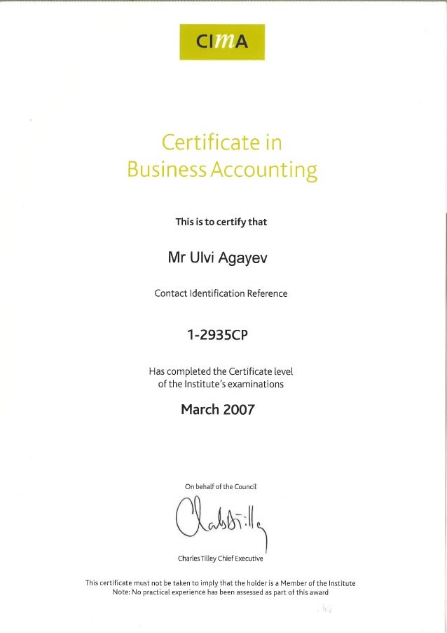CIMA Certificate In Business Accounting cima-certificate-in-business-accounting