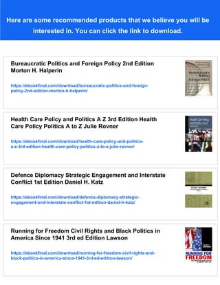 Interstate Highway Politics and Policy Since 1939 3rd Edition Mark H ...