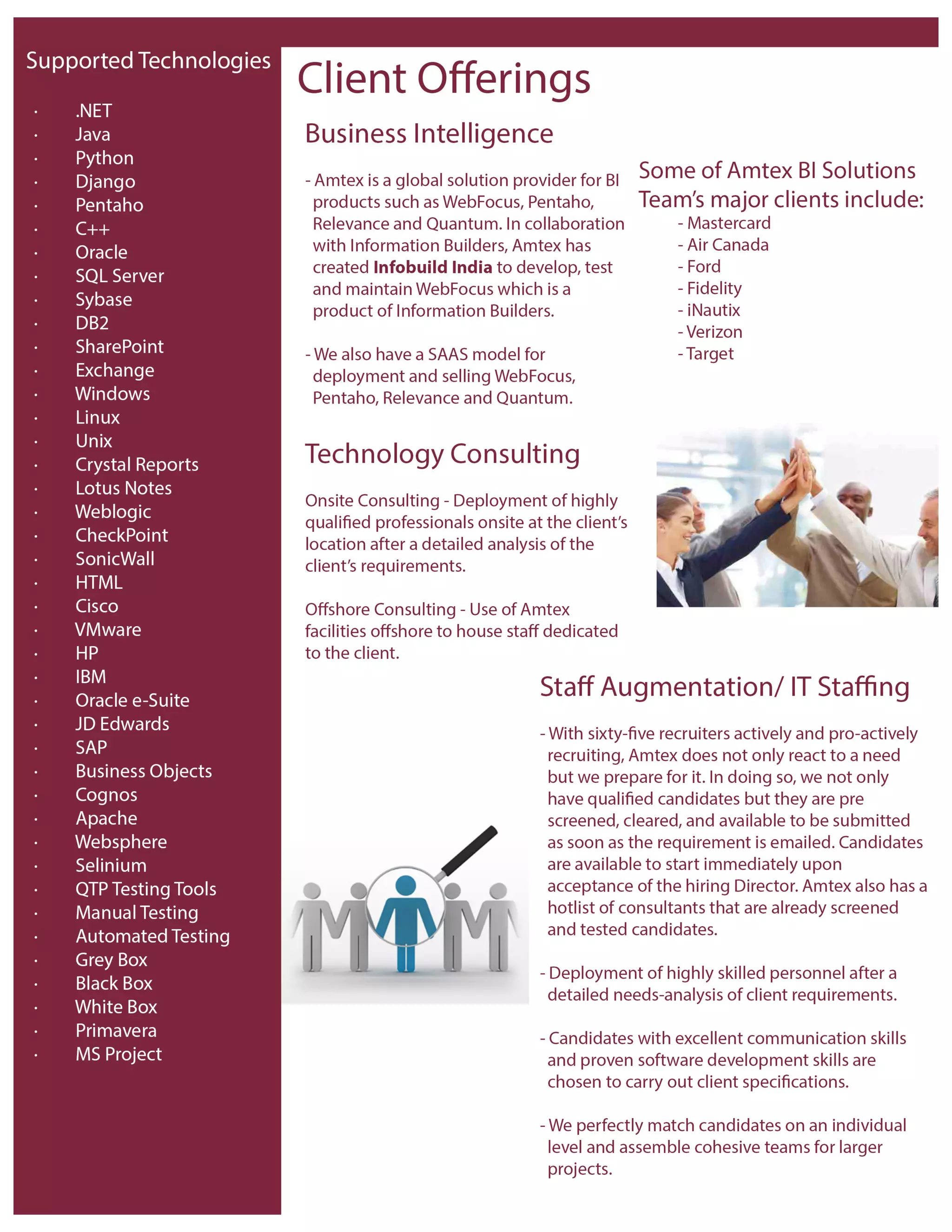 Amtex Systems Company Brochure PDF