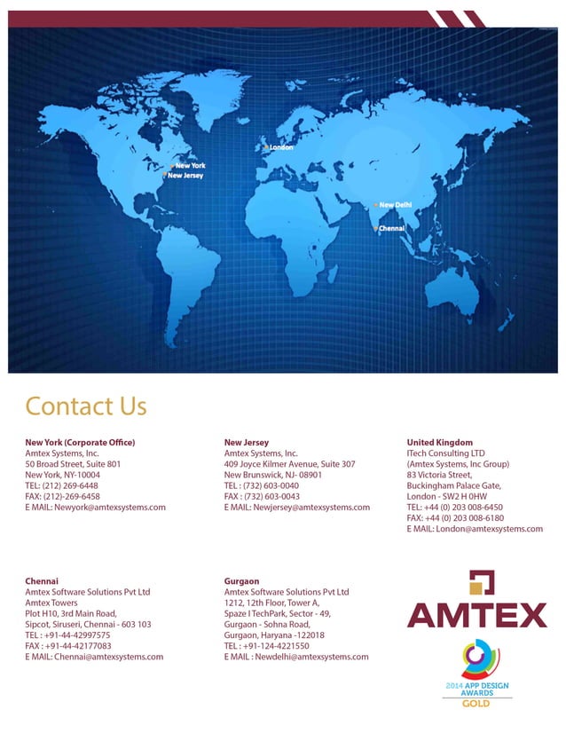 Amtex Systems Company Brochure PDF