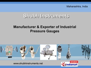 Manufacturer & Exporter of Industrial Pressure Gauges 