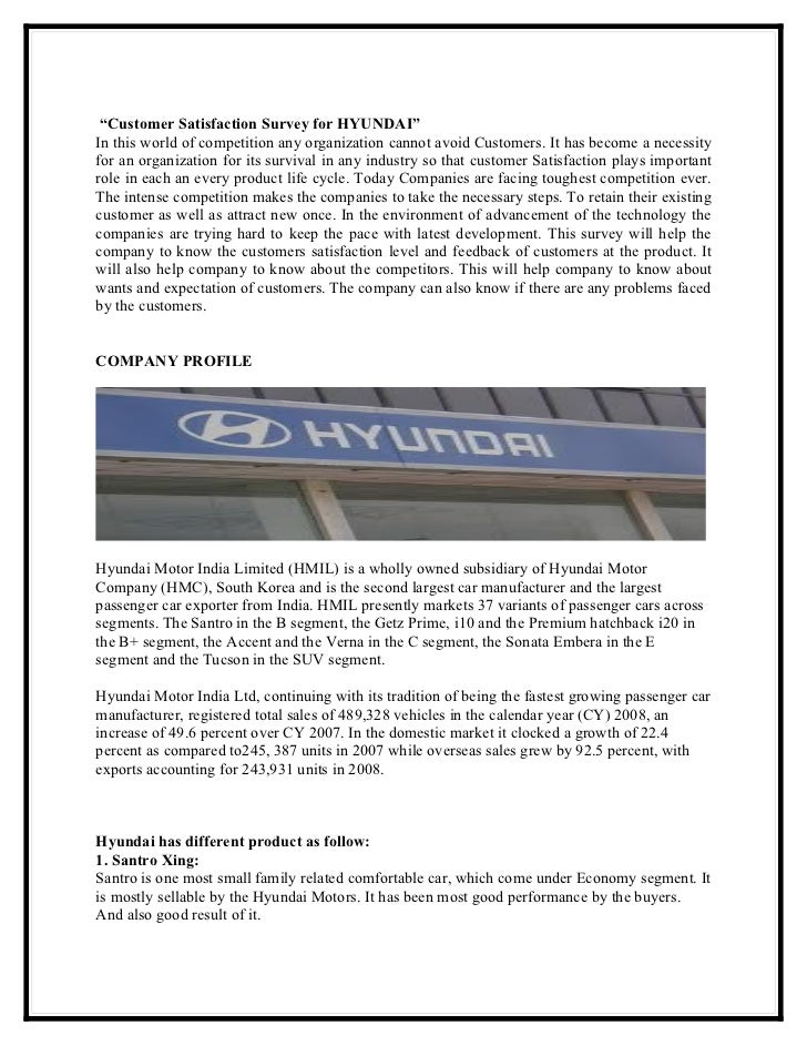 42599642 a project report on customer satisfaction four letter car brands
