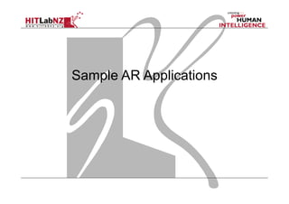 Sample AR Applications
 