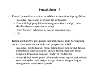 Unit Operasi bahan ajar matakuliah unit operasi teknik lingkungan | DOCX