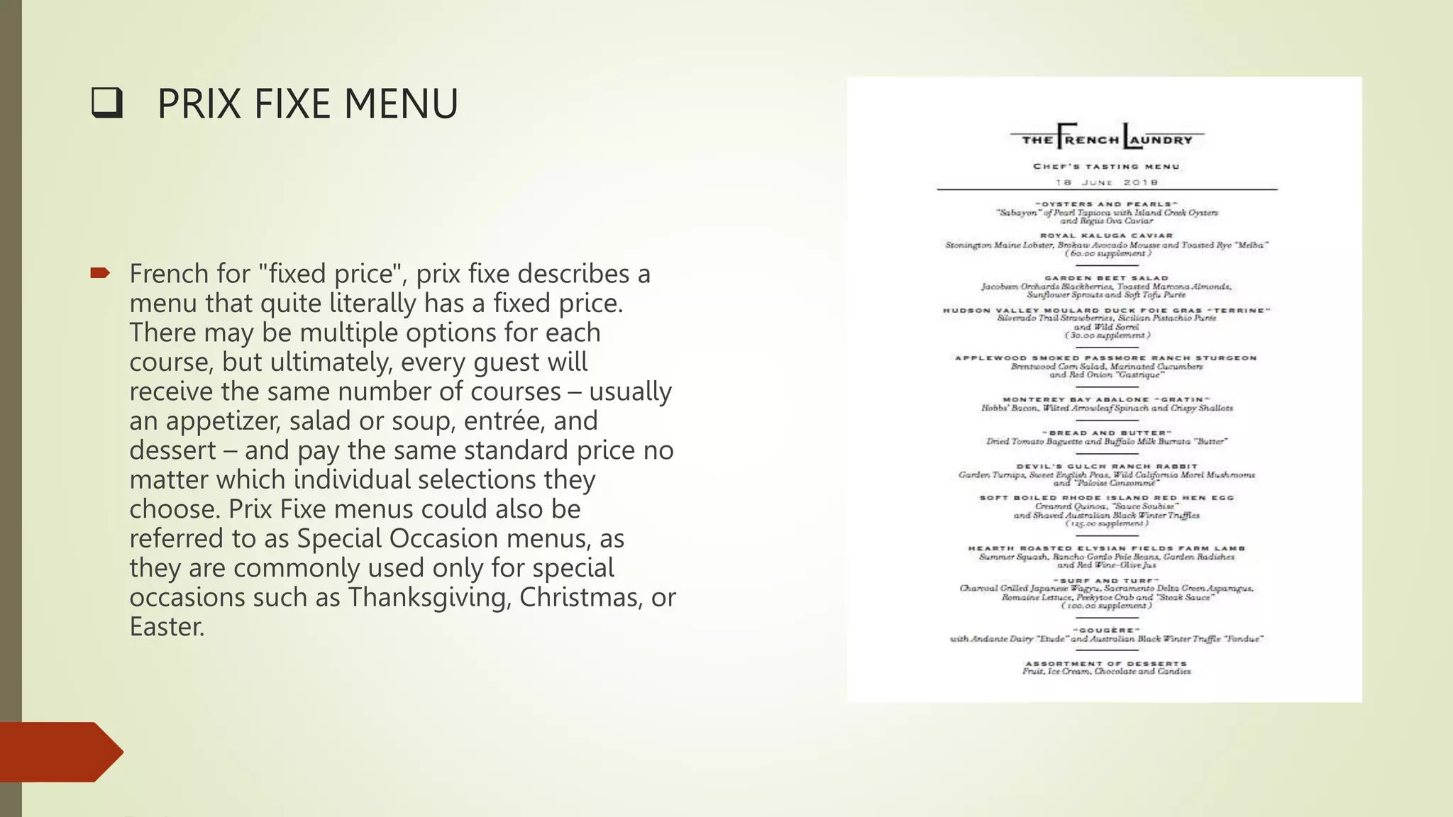 Pri Fixe Menu Example 426620568-past-and-current-trends-in-food-and-beverage.pptx