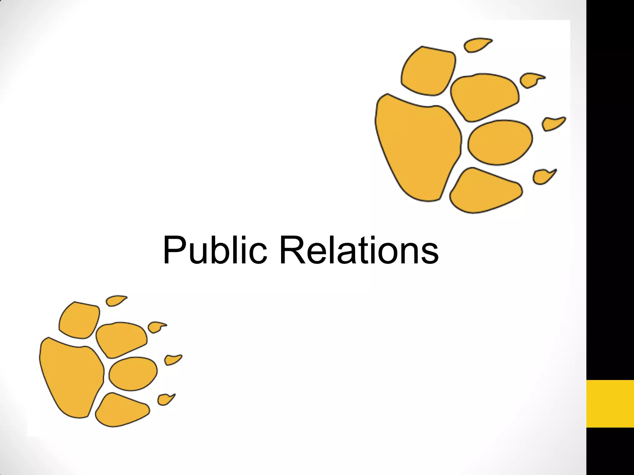 Public Relations
 