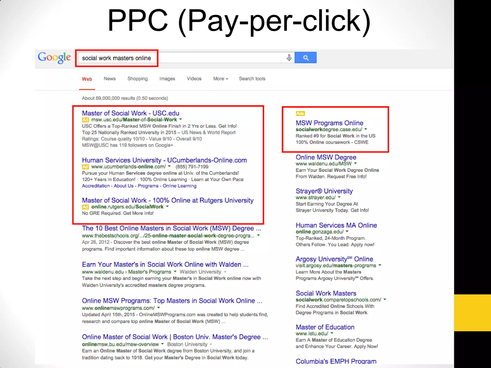 PPC (Pay-per-click)
 