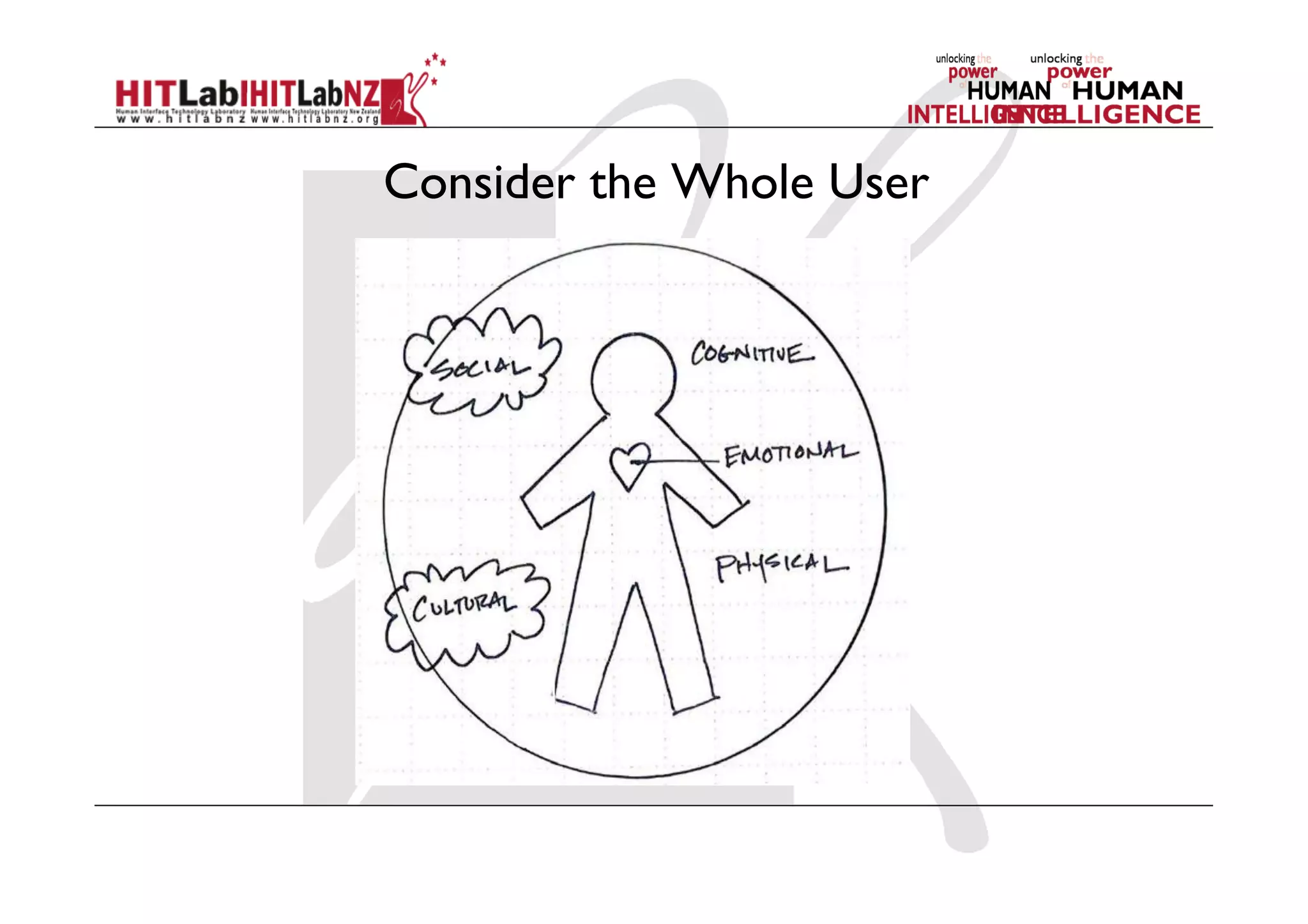 Consider the Whole User
 