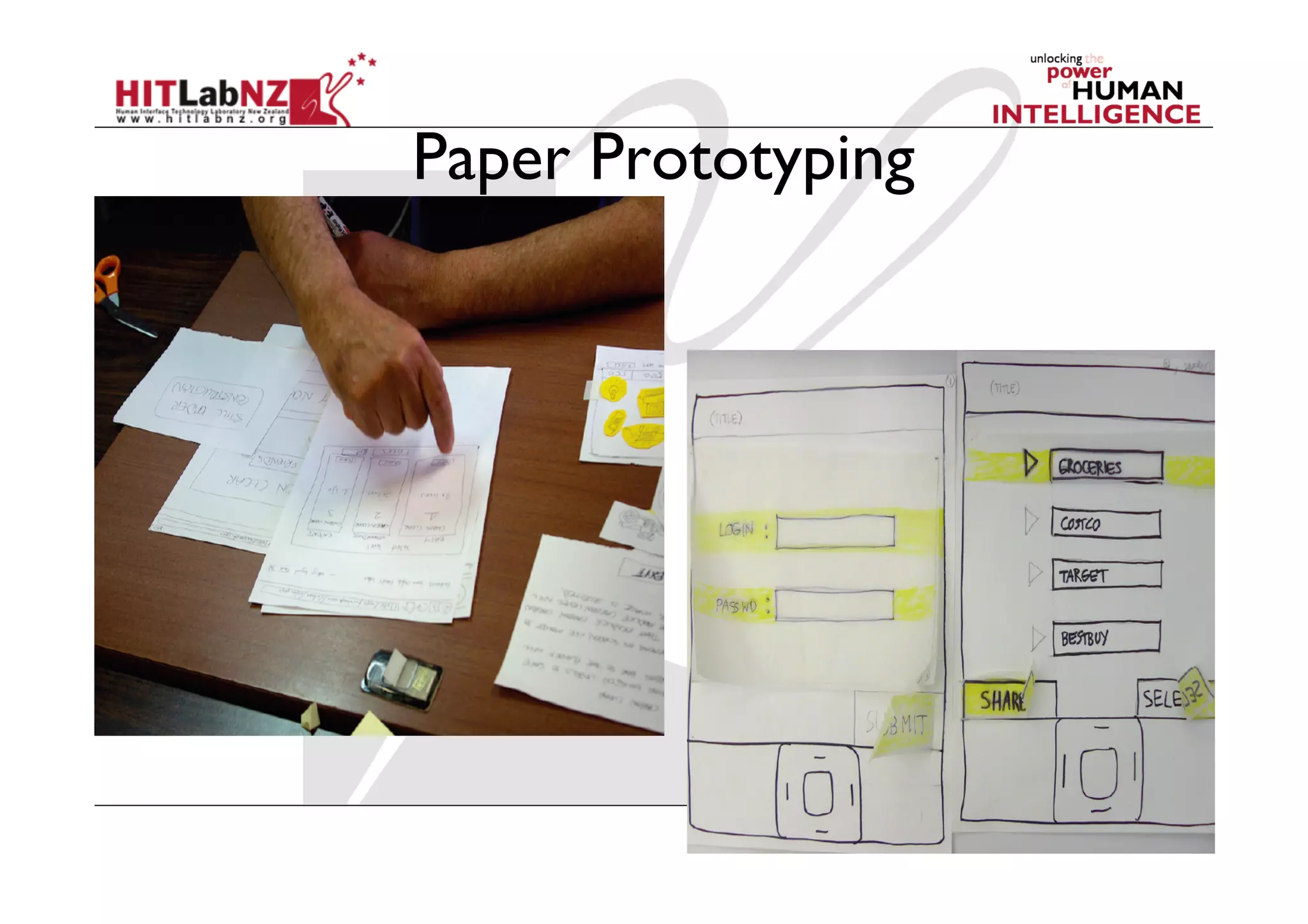 Paper Prototyping
 