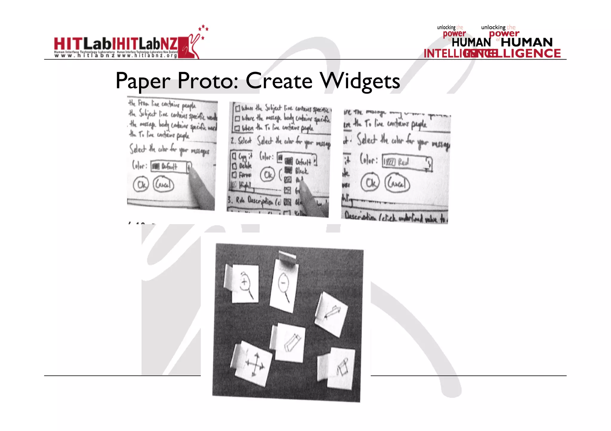 Paper Proto: Create Widgets
 