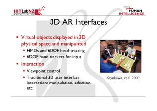2013 Lecture 6: AR User Interface Design Guidelines | PDF