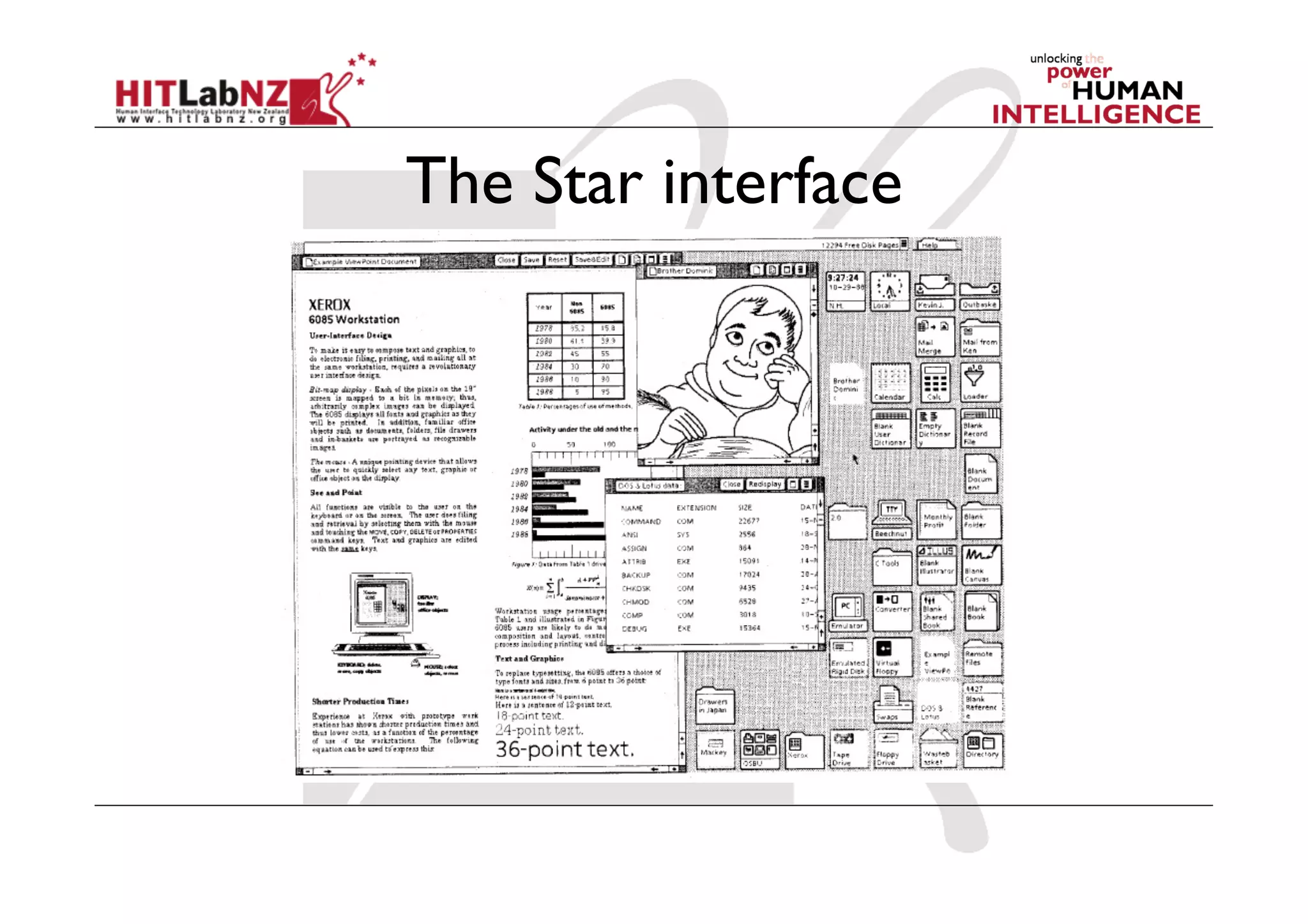The Star interface
 