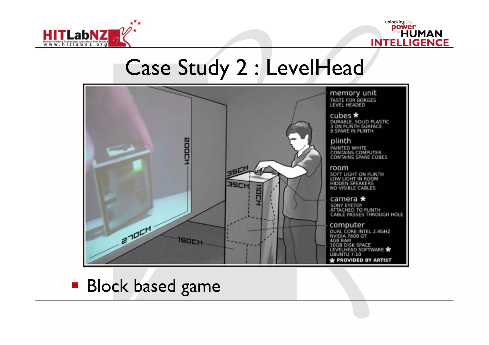Case Study 2 : LevelHead




  Block based game
 