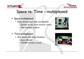 426 lecture 7: Designing AR Interfaces | PDF