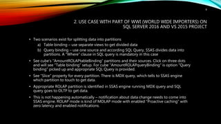 ROLAP partitioning in MS SQL Server 2016 | PPTX