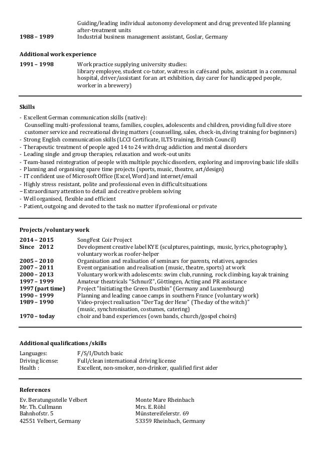 Curriculum vitae samples image