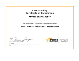 AWS Technical Professional Accreditation | PDF