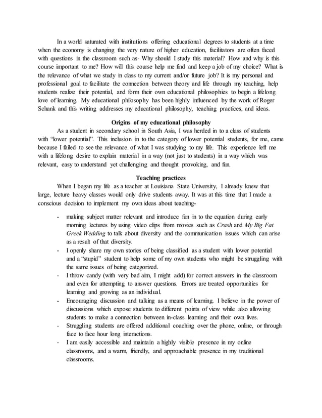 Siri Educational Philosophy PDF