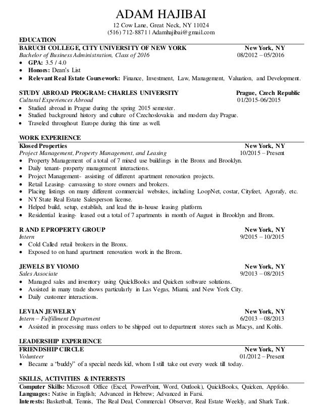 adam hajibai final resume complete modern day kids resume