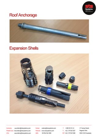STS Systems Product Catalogue V22 | PDF