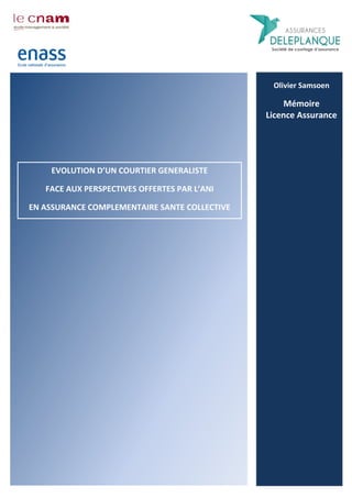 CNAM Memoire Licence pro assurance O Samsoen | PDF