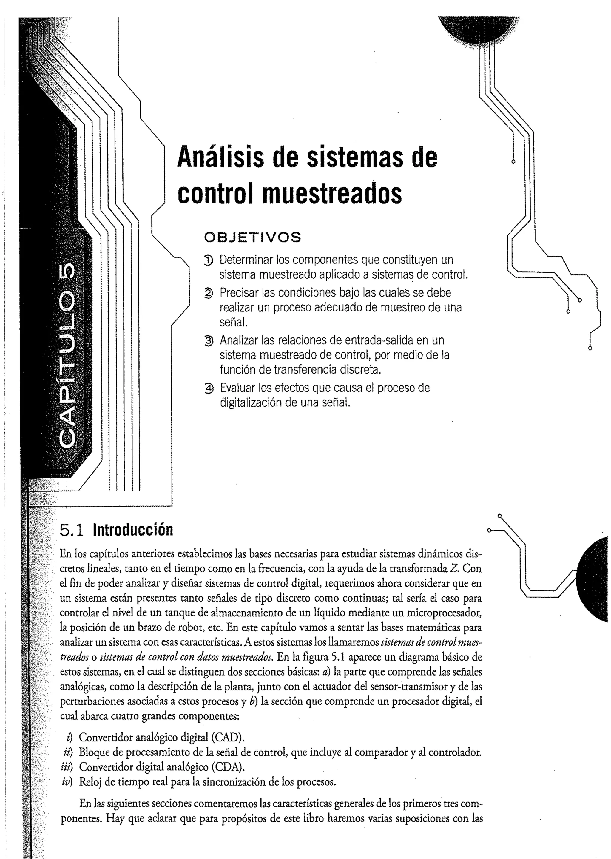 Análisis y Diseño de Sistemas de Control Digital por Ricardo Fernandez del Busto y Ezeta
