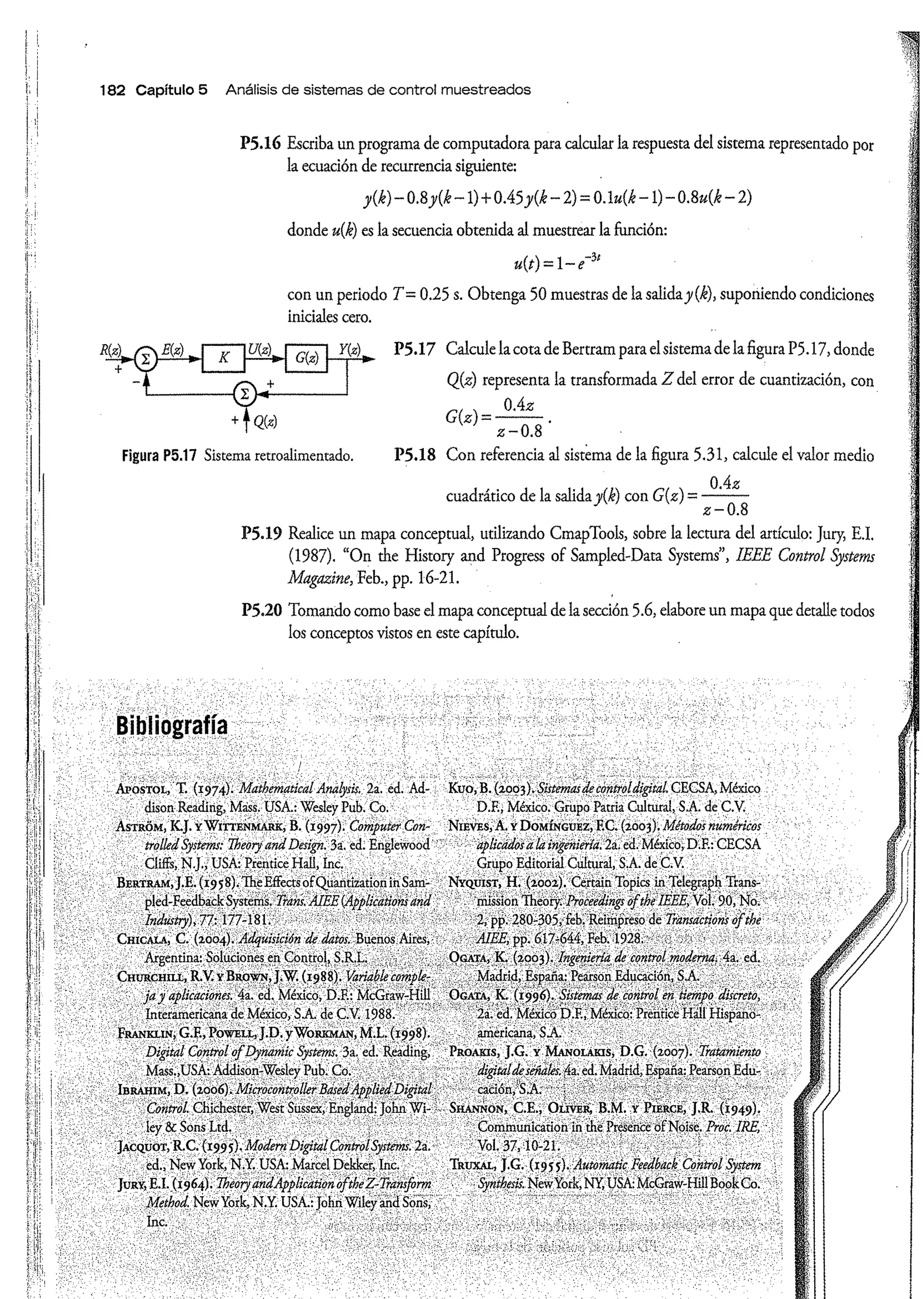 Análisis y Diseño de Sistemas de Control Digital por Ricardo Fernandez del Busto y Ezeta
