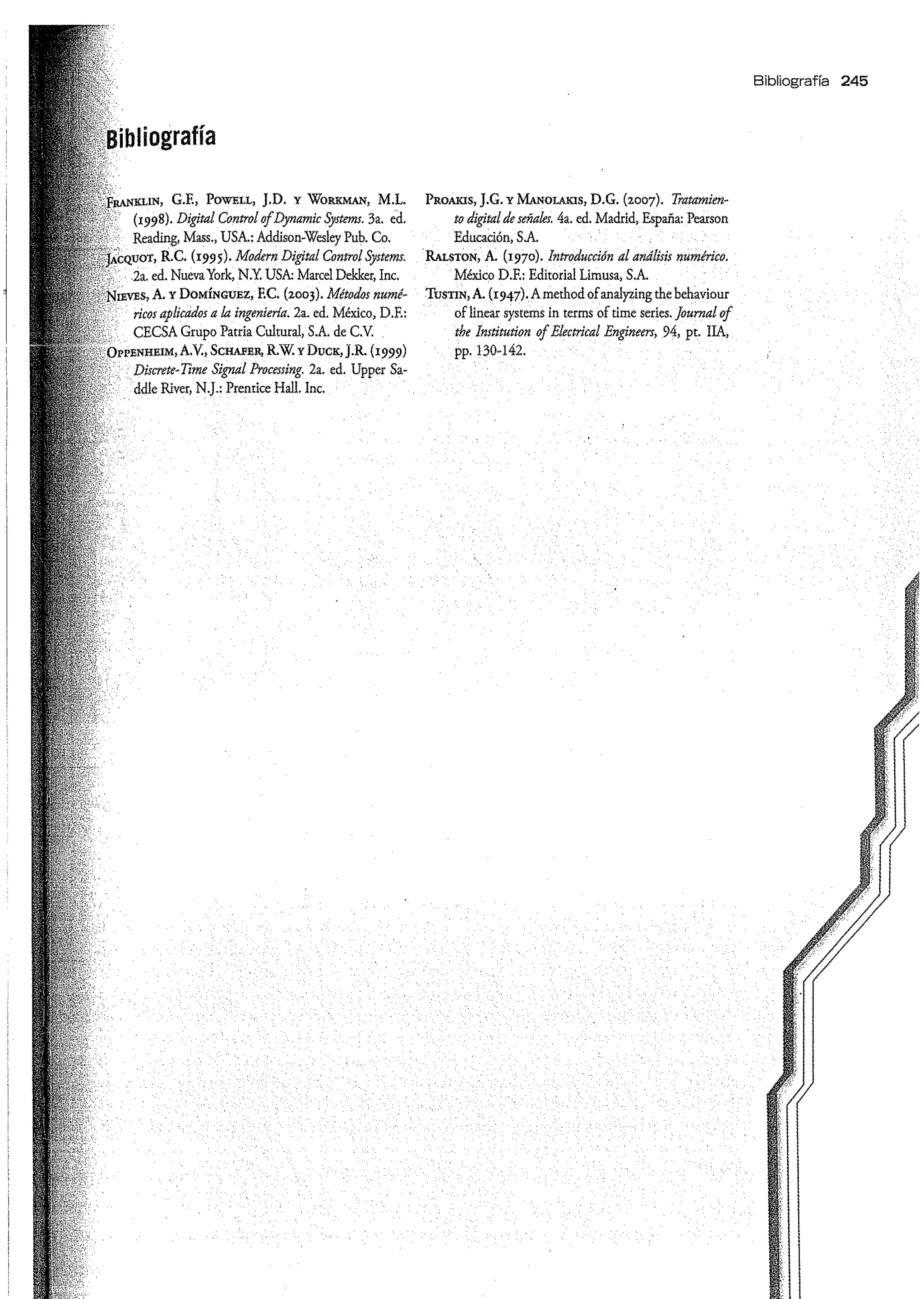Análisis y Diseño de Sistemas de Control Digital por Ricardo Fernandez del Busto y Ezeta
