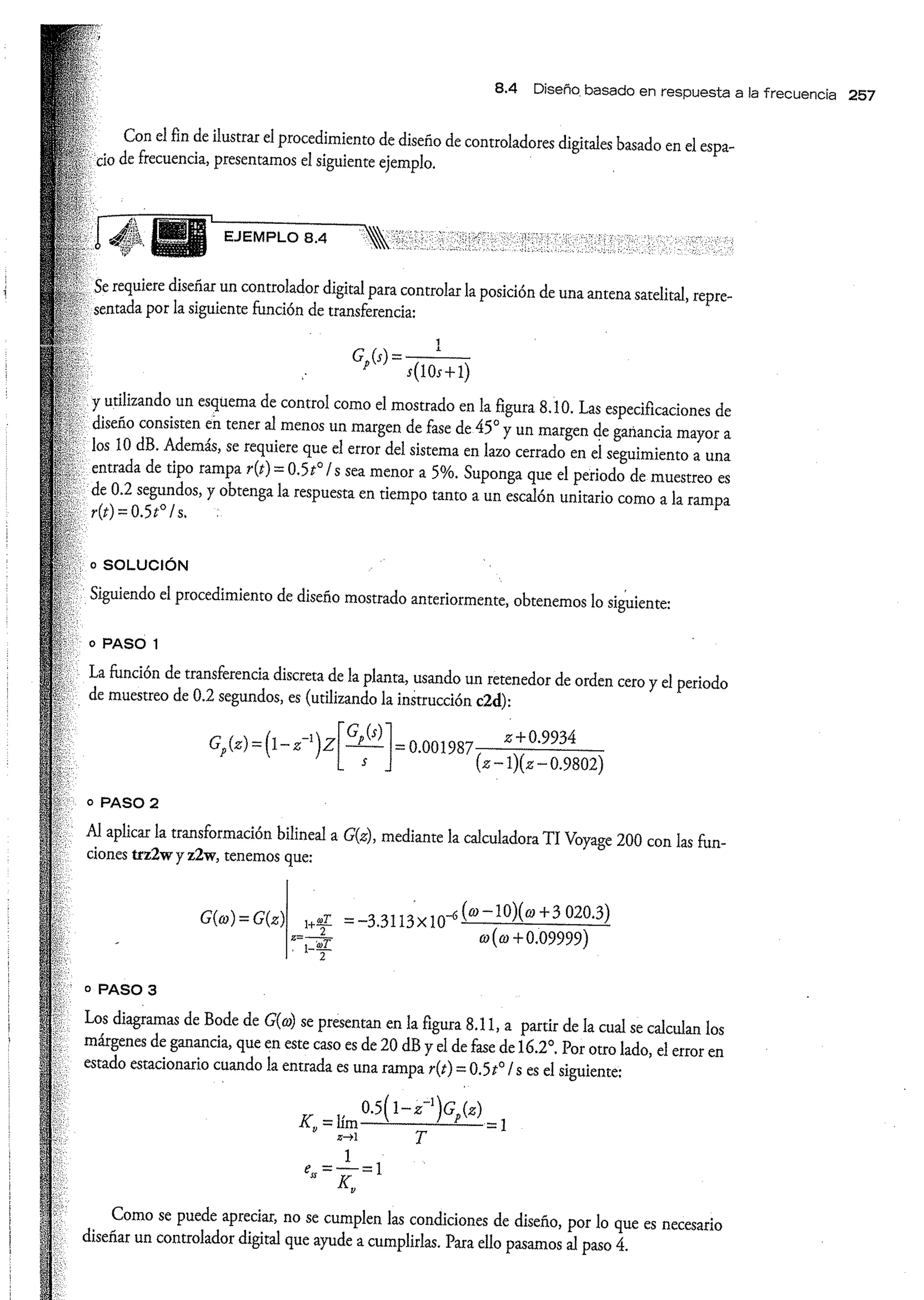 Análisis y Diseño de Sistemas de Control Digital por Ricardo Fernandez del Busto y Ezeta