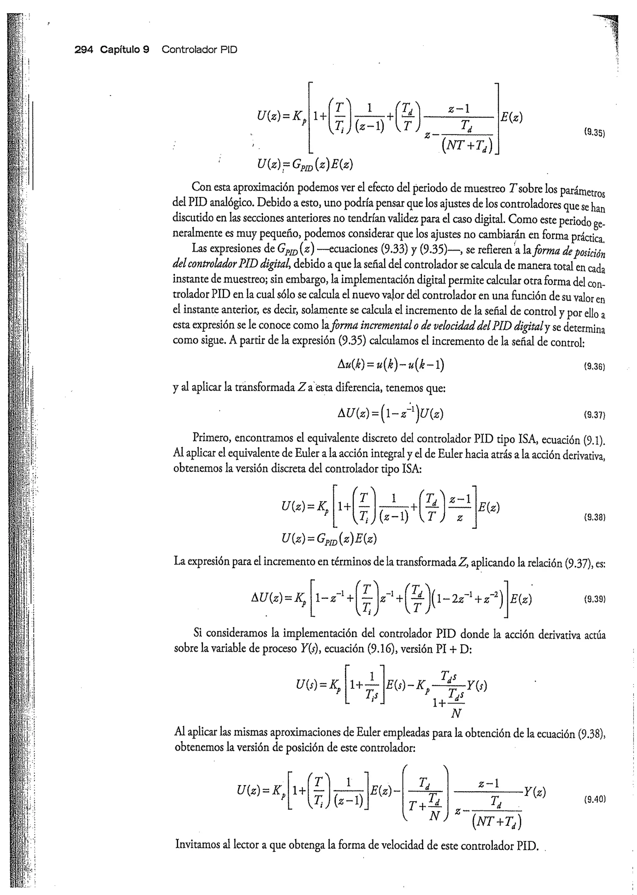 Análisis y Diseño de Sistemas de Control Digital por Ricardo Fernandez del Busto y Ezeta