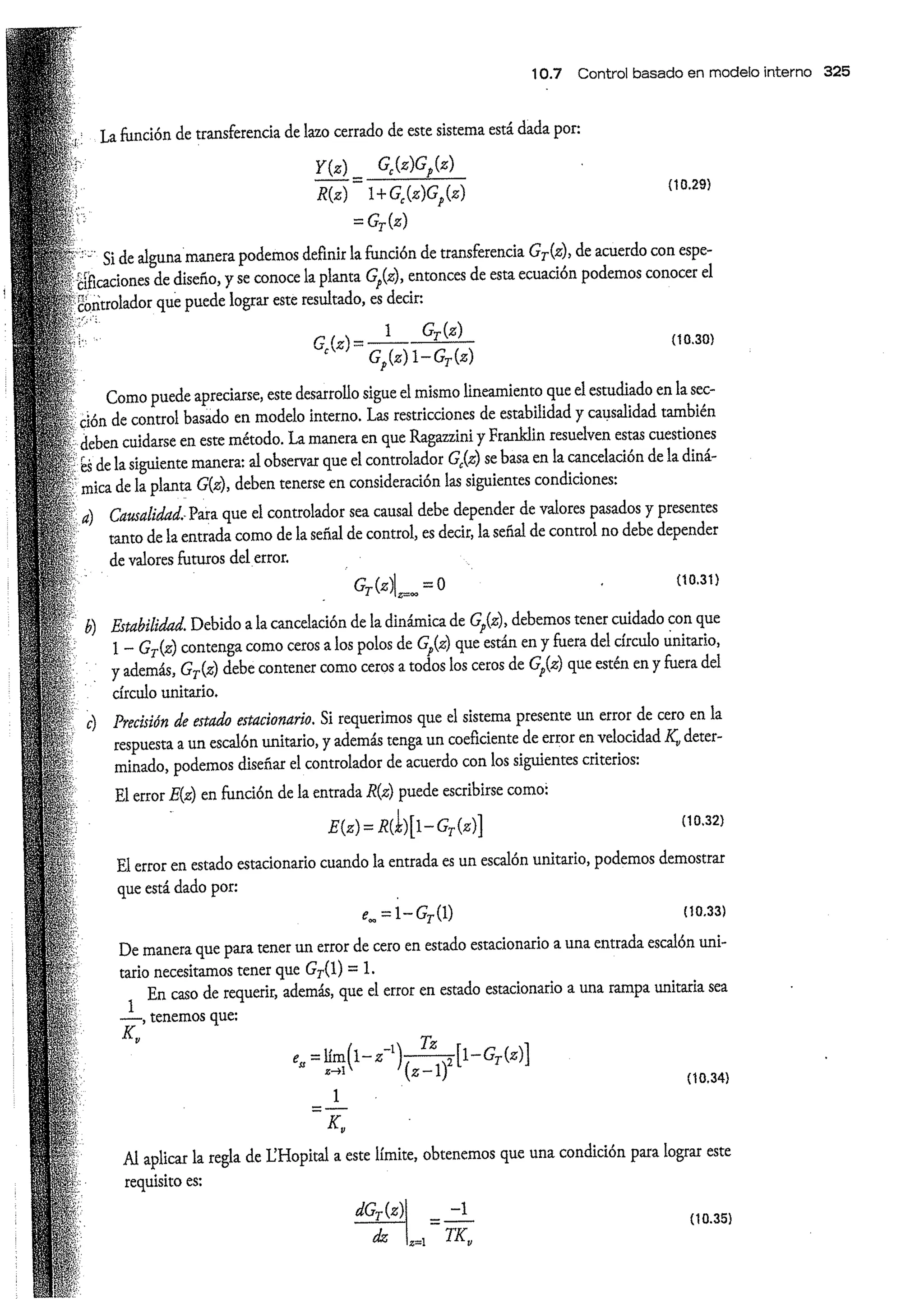 Análisis y Diseño de Sistemas de Control Digital por Ricardo Fernandez del Busto y Ezeta