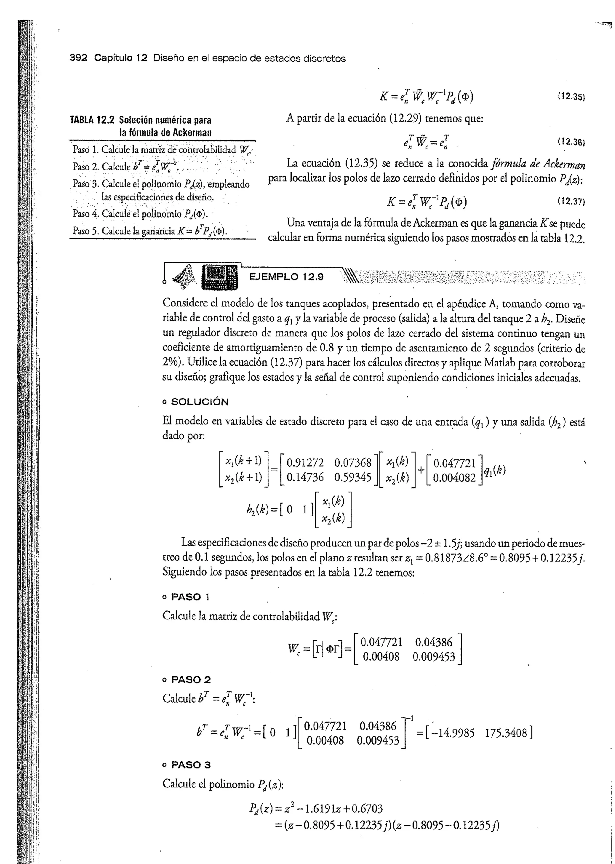 Análisis y Diseño de Sistemas de Control Digital por Ricardo Fernandez del Busto y Ezeta