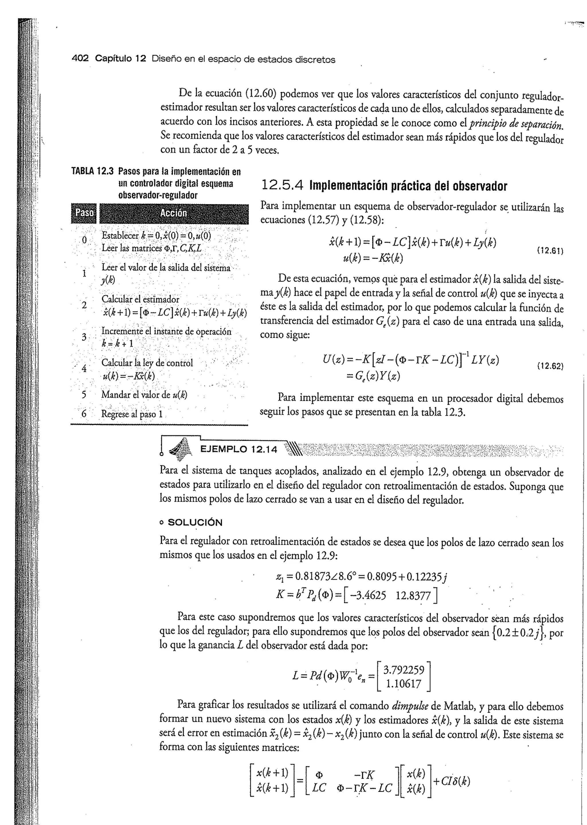 Análisis y Diseño de Sistemas de Control Digital por Ricardo Fernandez del Busto y Ezeta