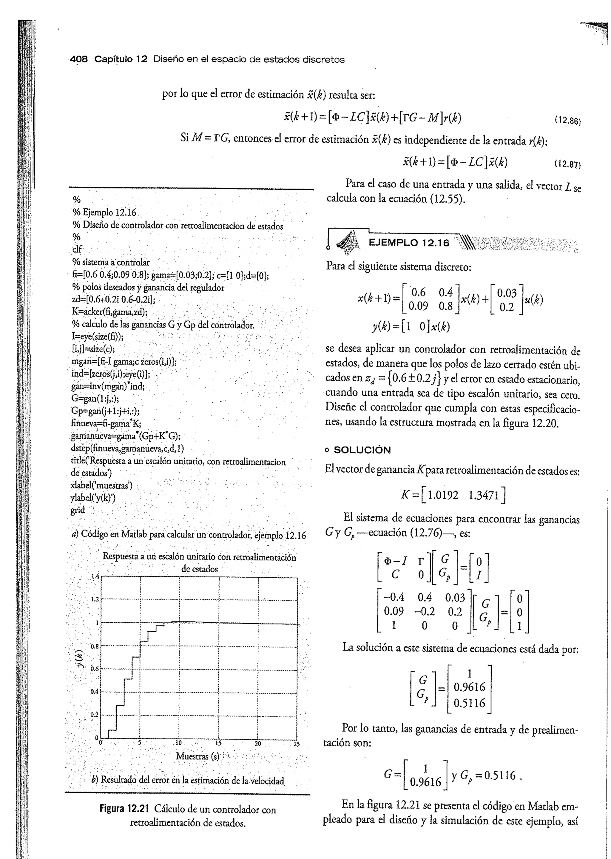 Análisis y Diseño de Sistemas de Control Digital por Ricardo Fernandez del Busto y Ezeta