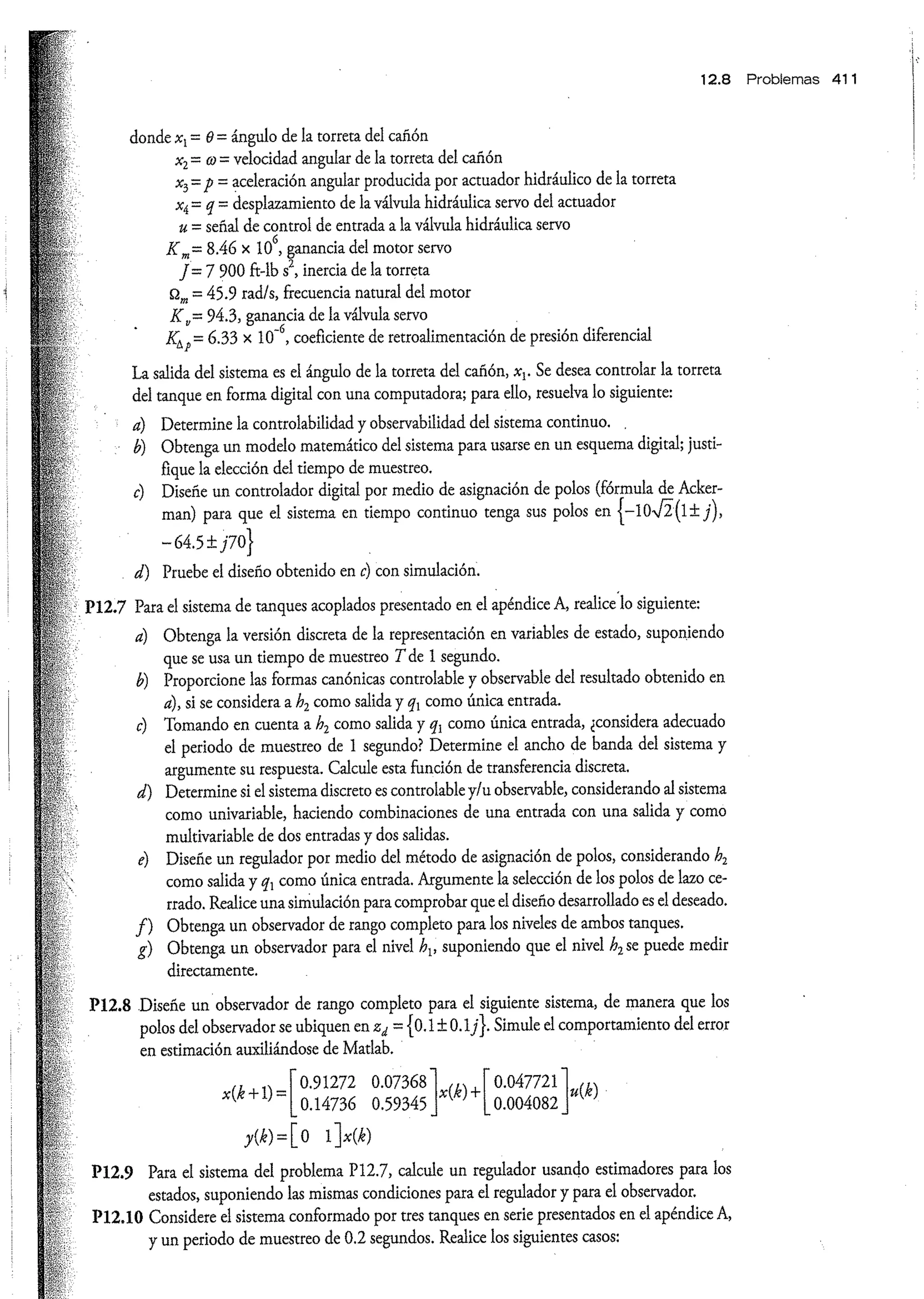 Análisis y Diseño de Sistemas de Control Digital por Ricardo Fernandez del Busto y Ezeta