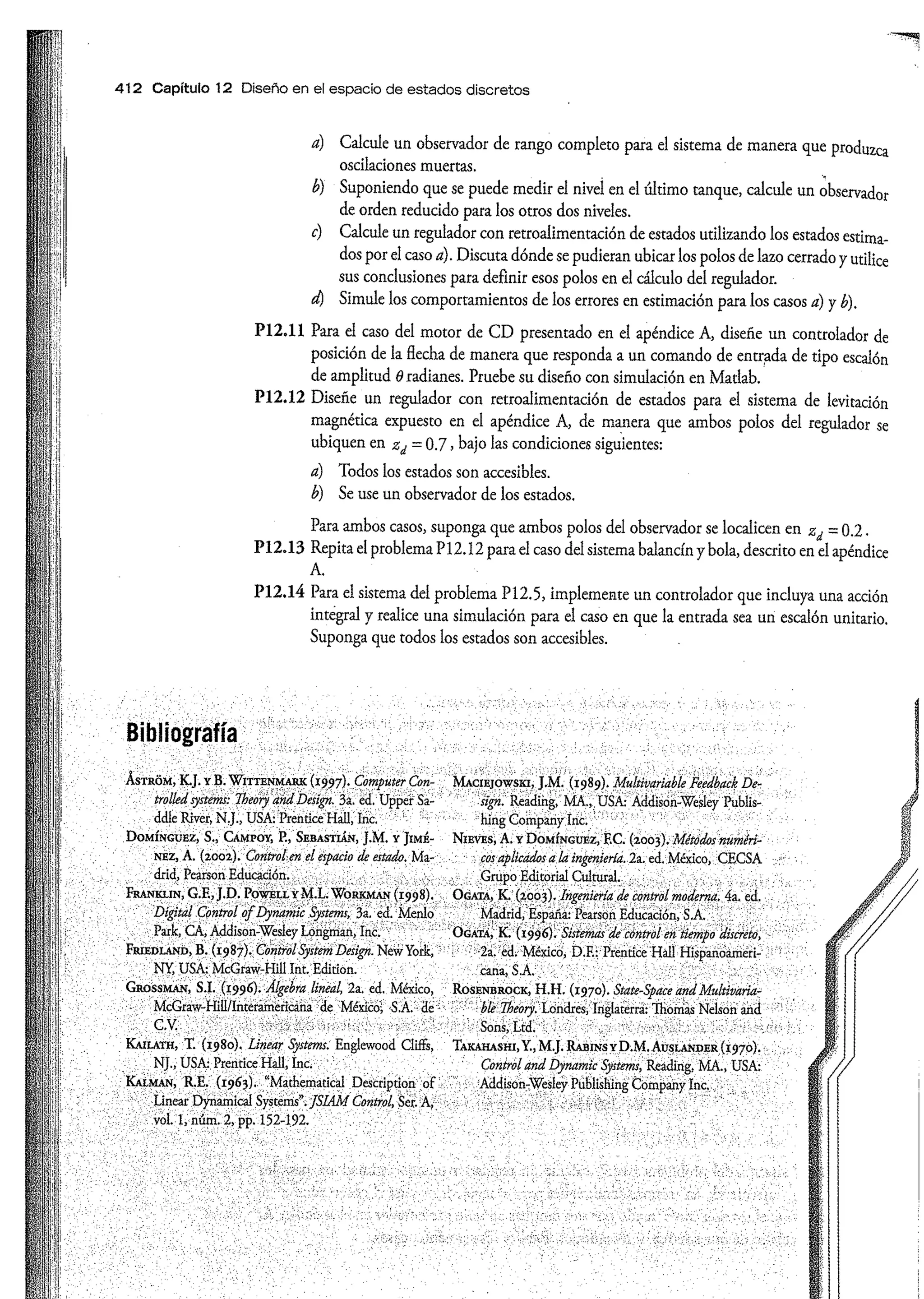 Análisis y Diseño de Sistemas de Control Digital por Ricardo Fernandez del Busto y Ezeta