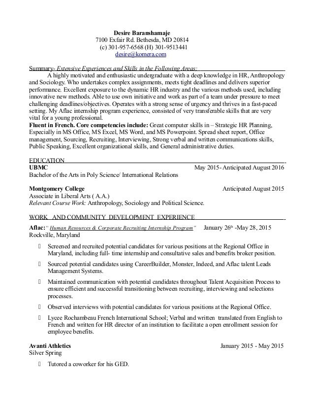 desire b resumer may 2015 new resume 1