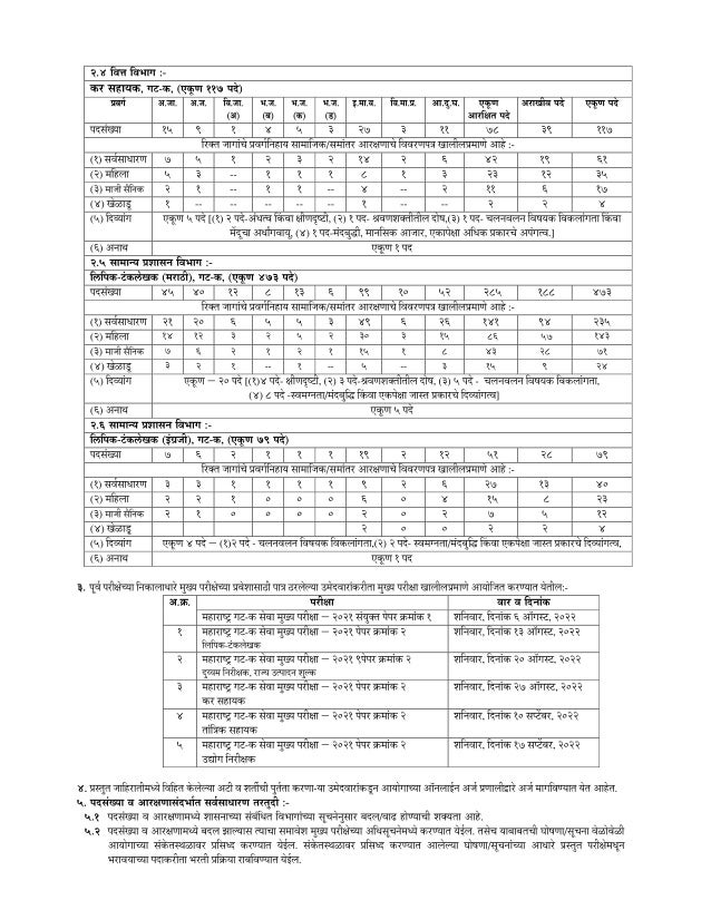 MPSC Group C Recruitment 2022: Apply Online for 900 Post addajobs.com
