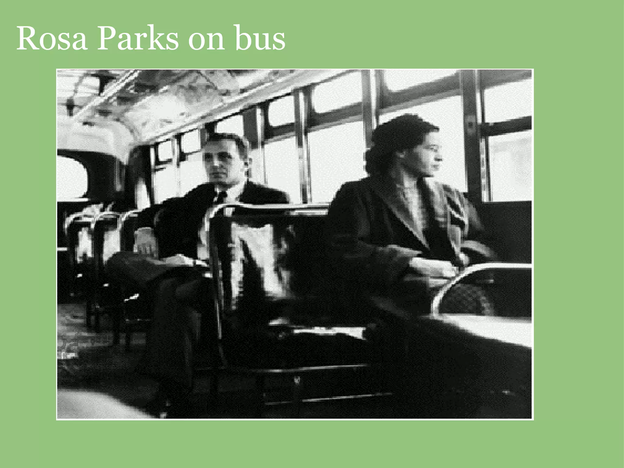Rosa Parks on bus