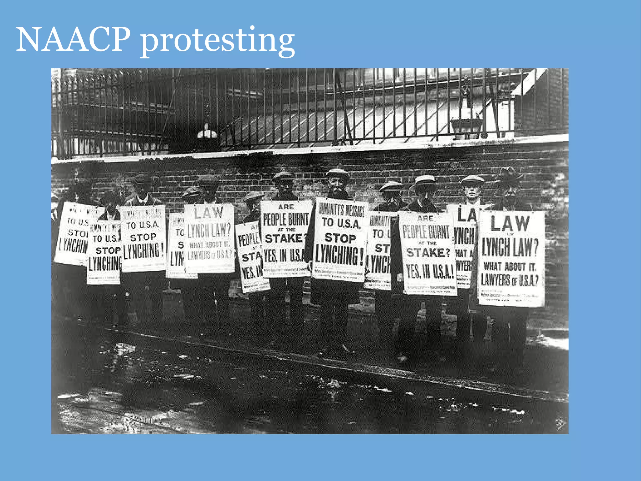 NAACP protesting