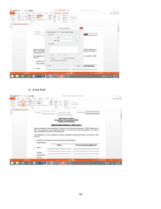 19
iii. A text field
 