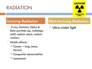 Health Risks Associated By Radium 429571388-occupational-hazards-ppt.ppt Bams 2nd year | PPT